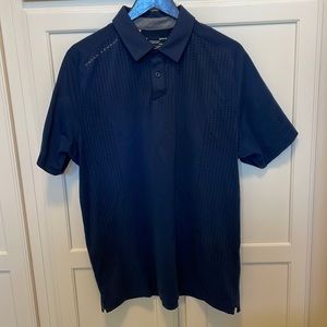 Under Armour HeatGear navy blue golf polo